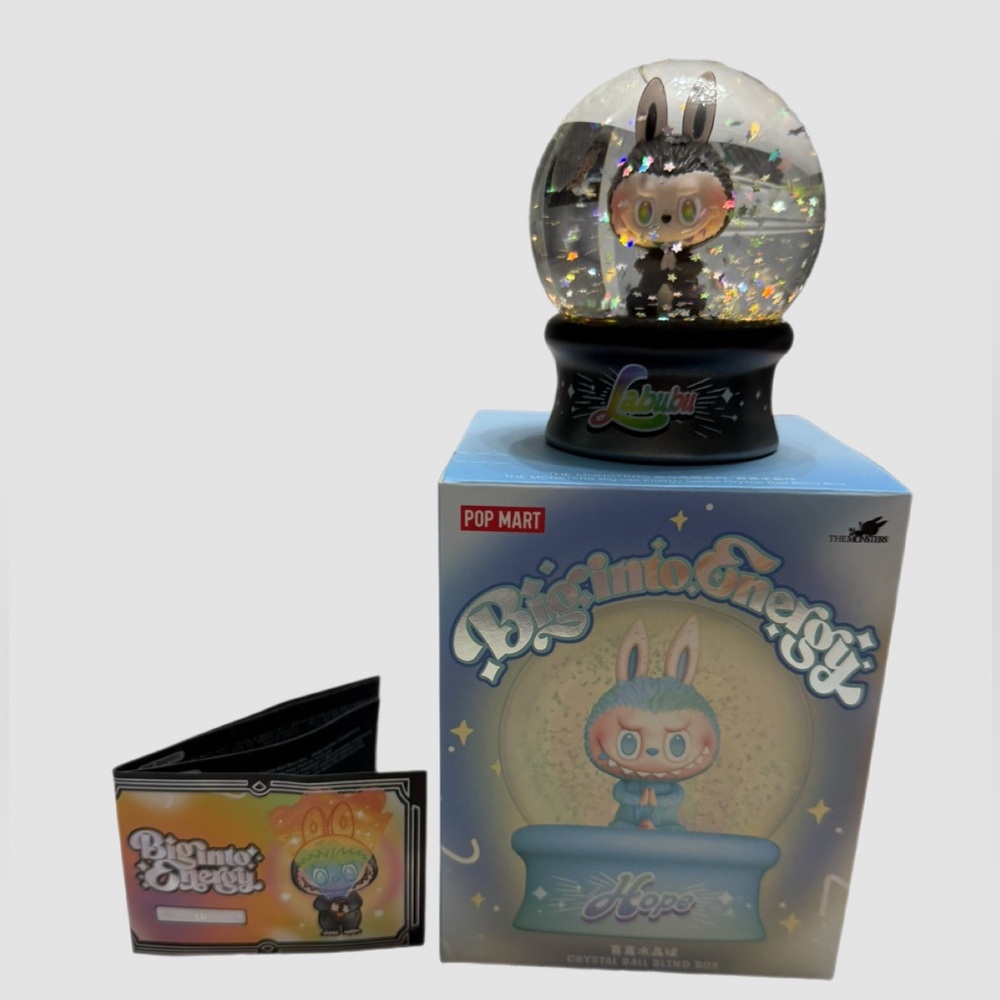 Secret Pop Mart Labubu Big Into Energy Snow Globe. (CONFIRMED)
